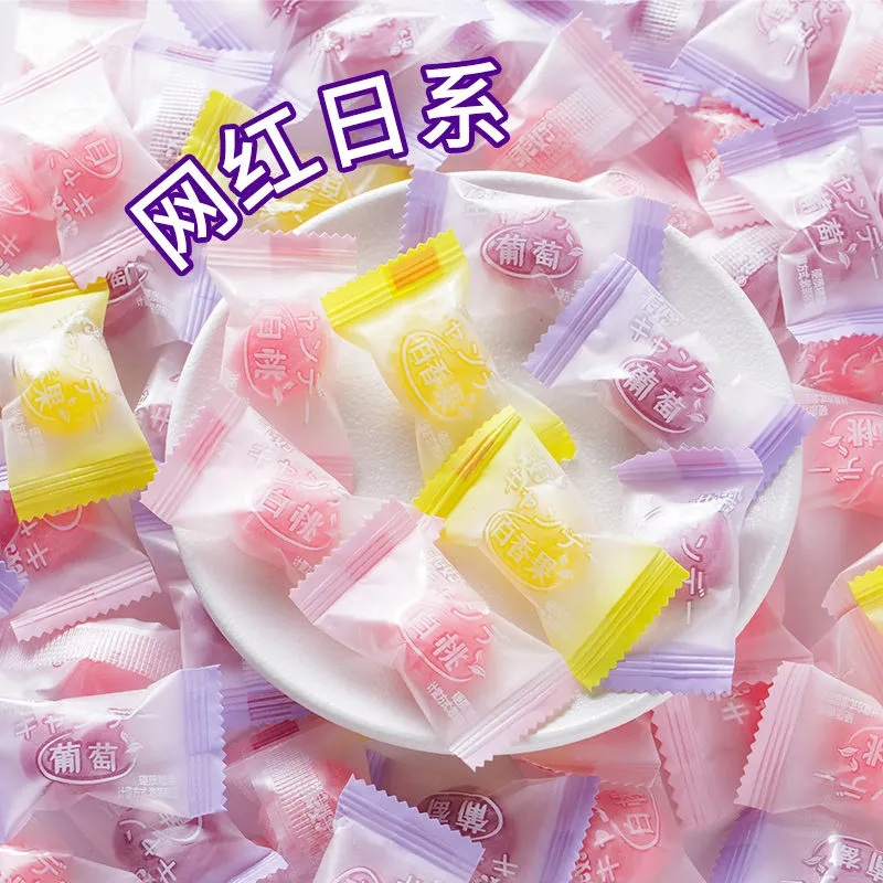 白桃高颜值网红蜜柚葡萄结婚硬糖 怡正烁糖果