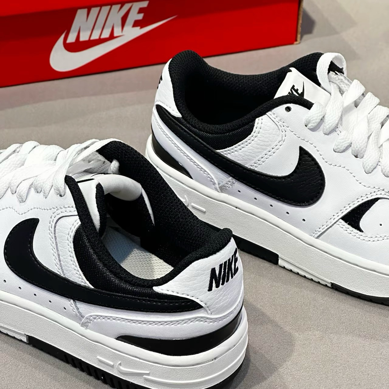 Nike Court Vision Low黑白熊猫复古低帮休闲板鞋DX9176-100,淘宝优惠券,粉丝福利购,淘宝优惠卷