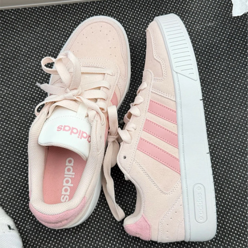 adidas D-PAD CLASSIC 舒适百搭 低帮 板鞋 男女同款 粉色KH8222 - 图0
