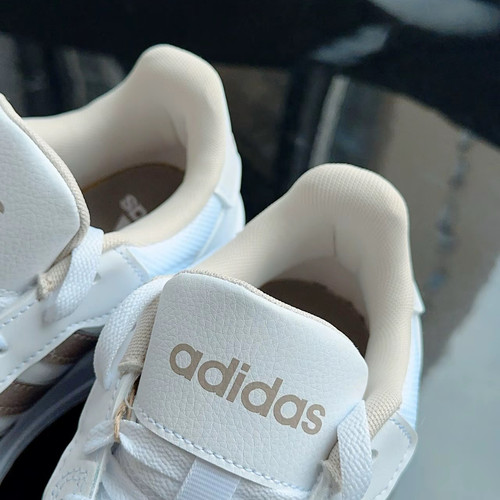 adidas neo Entrap 舒适百搭 低帮 耐磨板鞋 男女同款 白金FY5296 - 图1