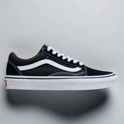 Vans ComfyCush Old Skool 帆布 轻便防滑 低帮 板鞋 男女同款 黑 - 图1
