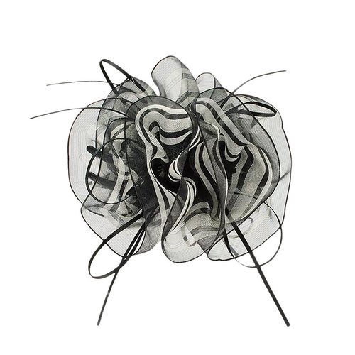 TKTK韩系黑白线条丸子夹抓夹女2025新款气质高马尾发夹鲨鱼夹百搭 - 图3