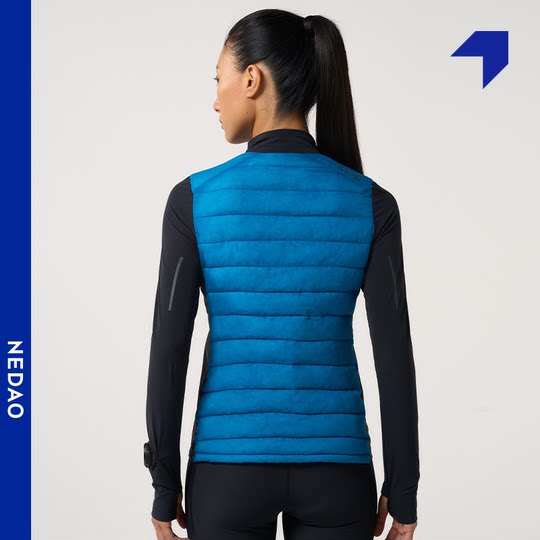 内道聚能球拼接夹克外套立领保暖透气秋冬越野跑户外女跑步夹克