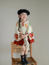 Girl Butterfly Sweater Cloister 2023 Fall New Children Trendy Ocean Gas Cartoon Cute Casual 100 Hitch Blouse