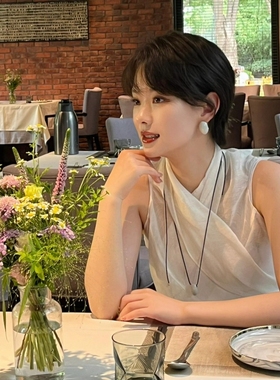 蛋形水滴蜡绳项链轻奢时髦个性简约男女吊坠时尚百搭高级感锁骨链