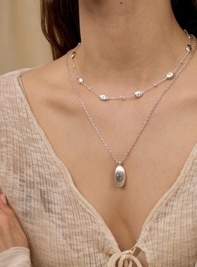 豆豆同款星夜丝光星云项链原创设计小众简约时尚优雅轻奢锁骨链女