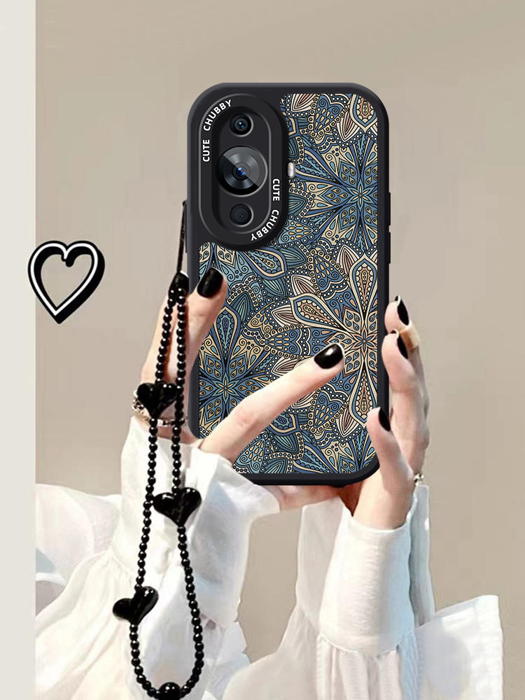 中国风图腾适用华为nova12手机壳新款nova11pro硅胶防摔nova986复古pura70手链荣耀100pro男女保护套magic543 - 图1