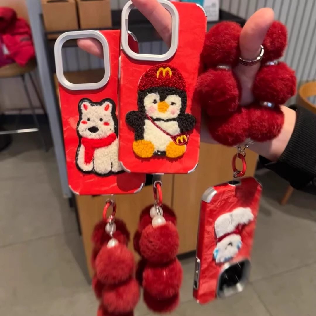 雪山纹企鹅西高地适用苹果16promax手机壳iPhone15promax新款14plus新年苹果13pro可爱12pro创意11卡通x/xr女,淘宝优惠券,粉丝福利购,淘宝优惠卷