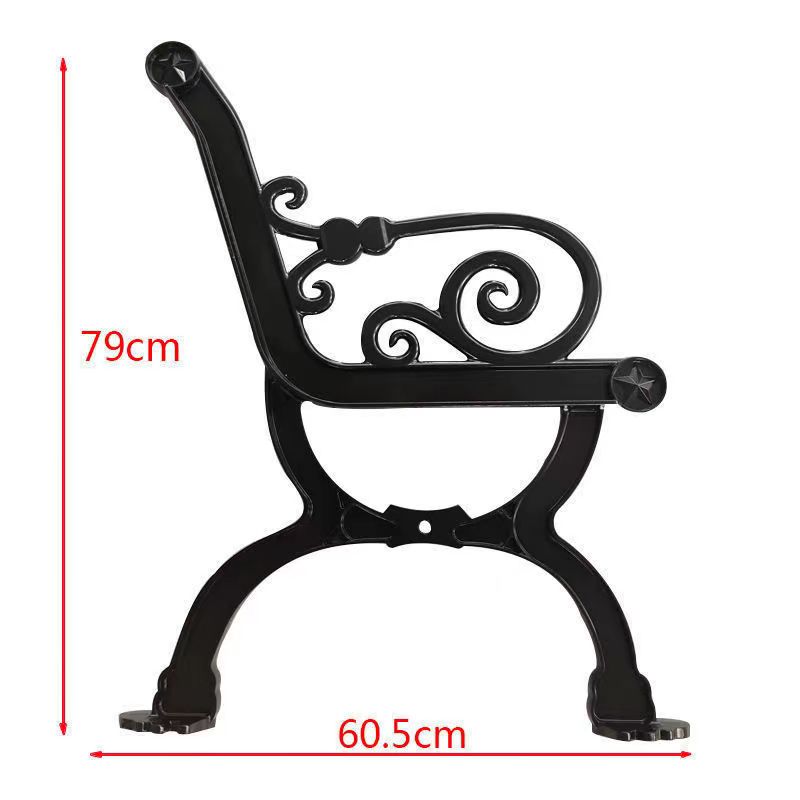 公园椅腿休闲椅户外铸铝椅腿喷塑椅子腿配件腿座椅椅腿铸铁椅子脚