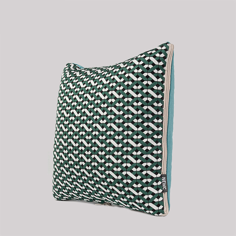 新宸优品现代轻奢军绿色全棉抱枕被子两用客厅沙发办公午休空调被,淘宝优惠券,粉丝福利购,淘宝优惠卷