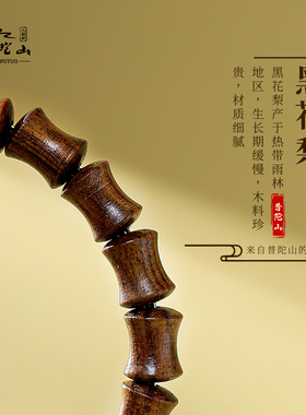 普陀山夜光珠竹节手链