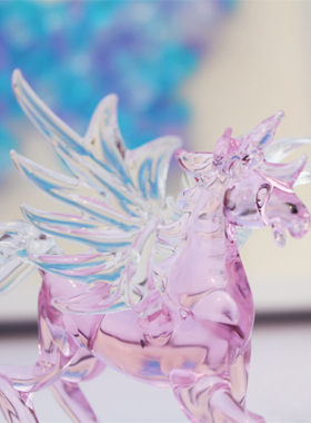 微景观粉透带翅膀装饰品创意可爱