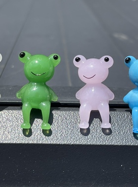 日式匠人手工彩色小青蛙手作玻璃小摆件童年回忆创意家居小摆件