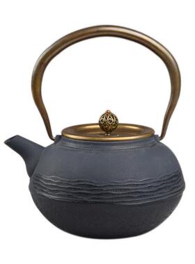 售楼博古架装饰品铁壶摆件ZXS3810房中式样处板手工铸软铁茶壶生