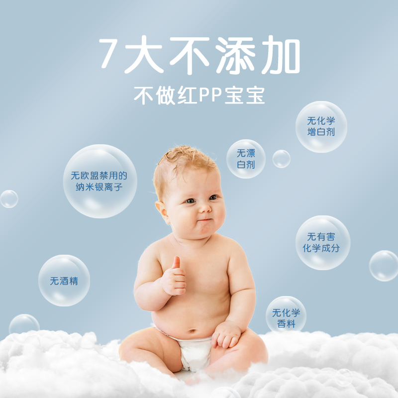 9码成长拉拉裤宝宝纸尿裤婴儿超薄透气学步四季干爽尿不湿米菲兔_婴童尿裤 第2张