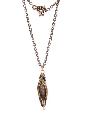 925纯银槟榔吊坠男款复古朋克霸气嘻哈ins小众设计项链百搭潮男