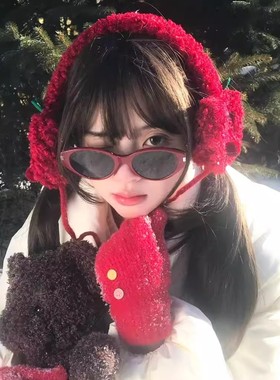 韩版2025新款猫眼复古太阳镜