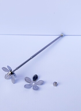 【莲花头配件散卖】顶花零件螺帽孔4mm/6mm杆子花托带孔可挂弹簧