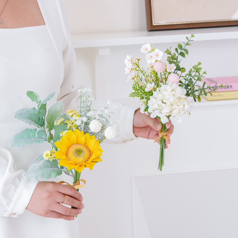 RoomTour小花束装饰花卉仿真花高档假花摆设客厅摆件餐桌插花摆花,淘宝优惠券,粉丝福利购,淘宝优惠卷