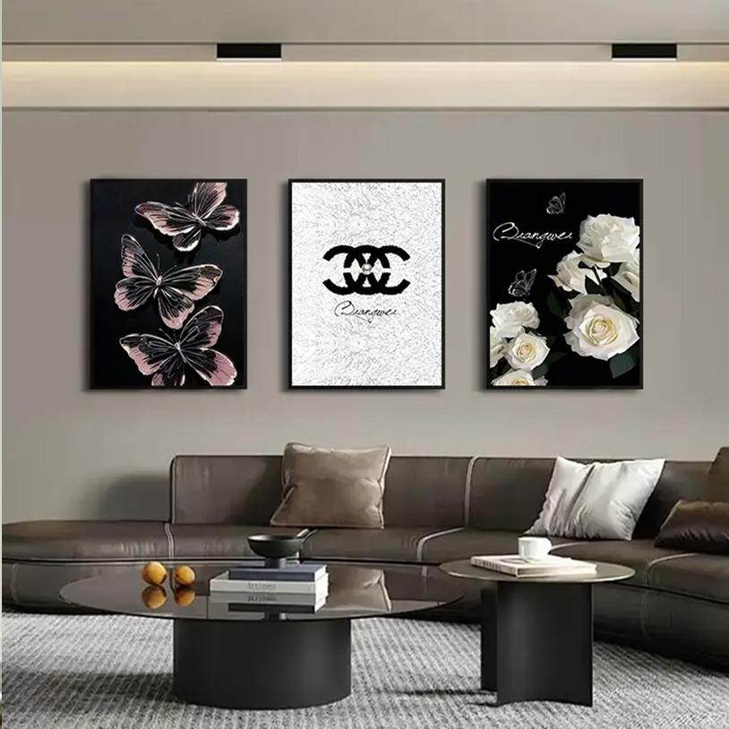 ins风高级感斗柜轻奢客厅入门玄关沙发摆挂画桌面摆台艺术装饰画,淘宝优惠券,粉丝福利购,淘宝优惠卷