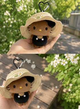 日本豆豆眼Kitty毛绒包挂件