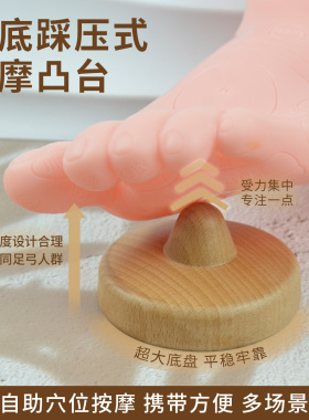 家用脚底按摩球踩压式揉按推经络