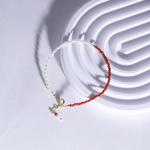 Idokawa新中式好运南红手串淡水珍珠手链女baby珠小米珠2024年 - 图3