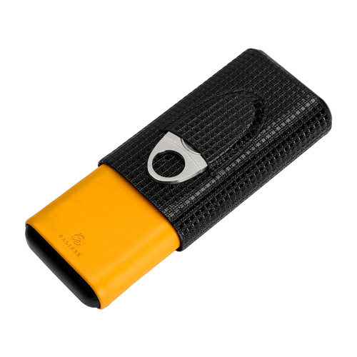 雪茄皮套3支装外出旅行便携雪茄盒雪松木雪茄保湿烟盒礼盒CC-05D - 图2