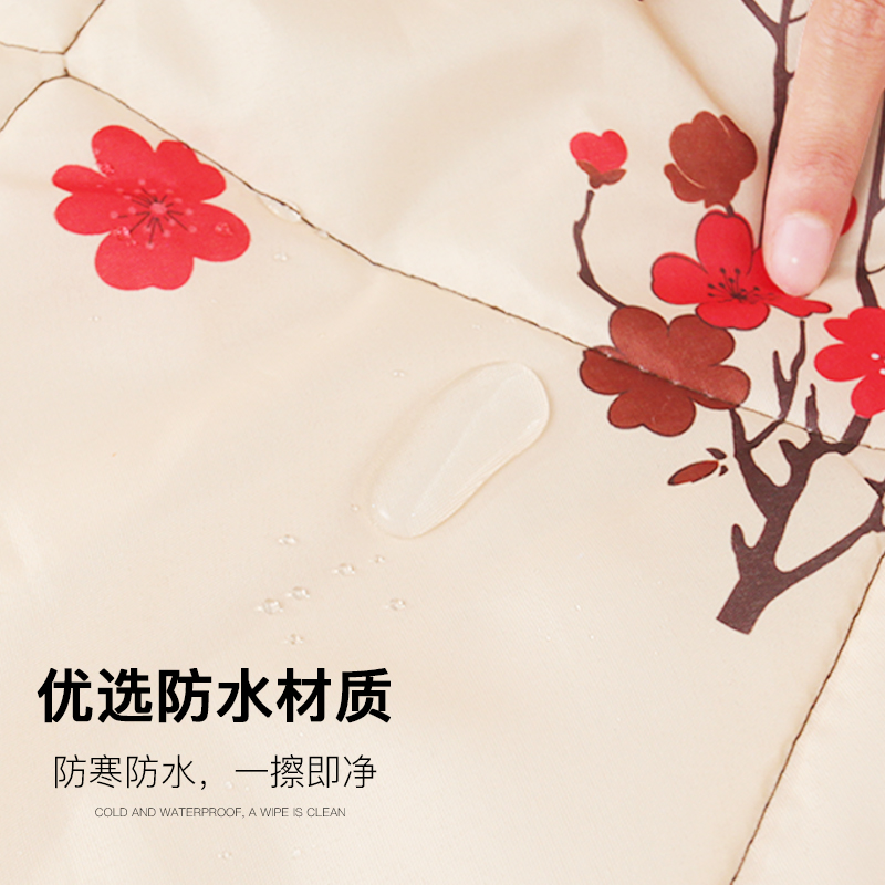 冬季新款加厚免打孔自粘棉门帘家用防风保暖挡寒加大磁铁自动闭合