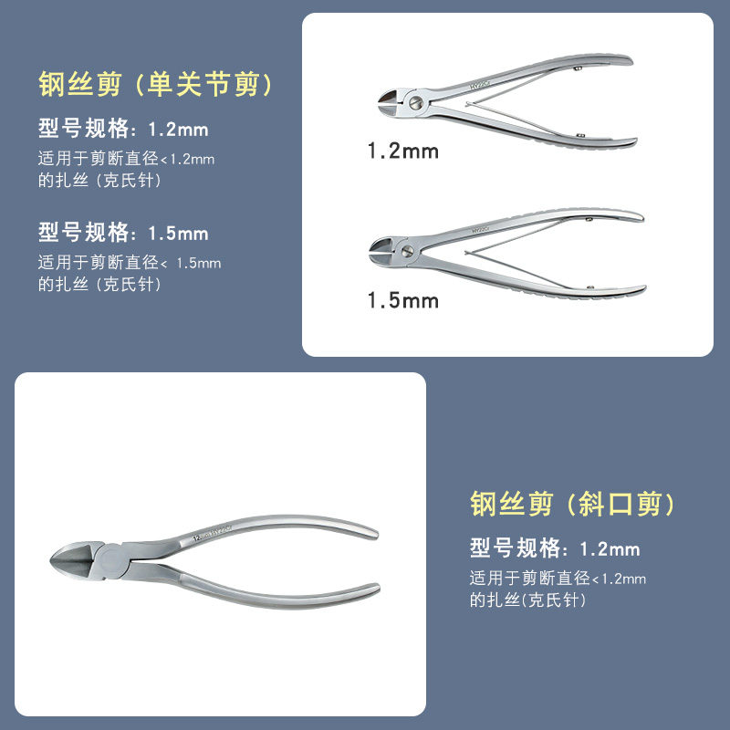 医用不锈钢骨科钢丝剪克氏针剪刀骨科大小力剪剪骨科手术器械-图0