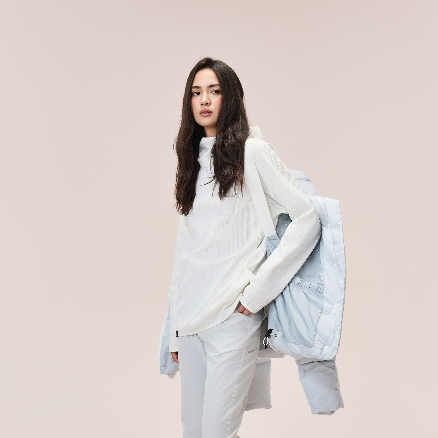 又见高山MetaMount 冬季新品鹅绒羽绒服蓝色工装短款外套户外女,淘宝优惠券,粉丝福利购,淘宝优惠卷