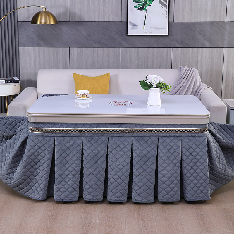 轨道式烤火罩烤火桌子罩套电炉罩长方形加绒加厚夹棉茶几烤火套罩,淘宝优惠券,粉丝福利购,淘宝优惠卷