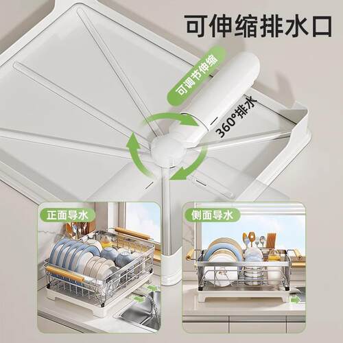 碗盘沥水架碗架304不锈钢厨房置物架碗盘沥水篮放碗筷碗碟收纳架 - 图2