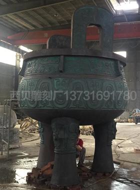 铜鼎铜香炉摆件多种宗教寺庙用品工厂三足圆形铜鼎