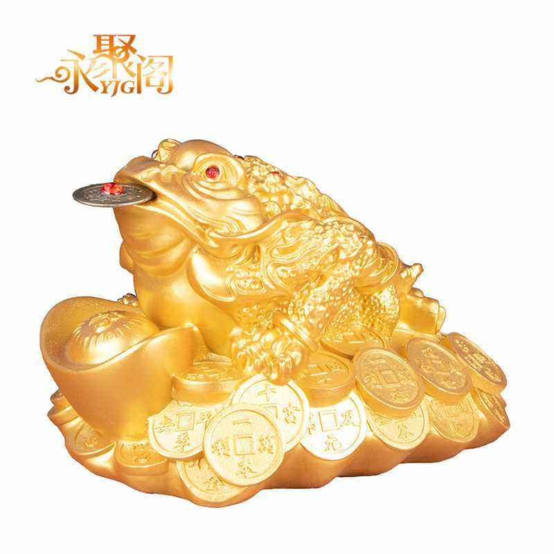 新款直销招财金蟾摆件三脚蟾蜍家居装饰店铺公司开业乔迁礼品跨境,淘宝优惠券,粉丝福利购,淘宝优惠卷
