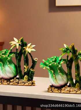 新款直销招财白菜摆件来财节节高升前台商铺装饰开业礼物玄关客厅