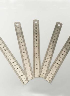 钢直尺150mm 钢直尺15cm 钢板尺0.5mm厚不锈钢直尺钢板尺子