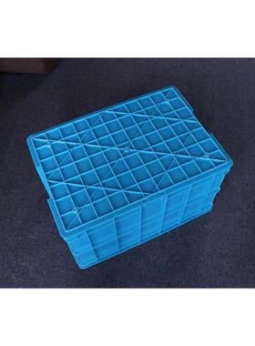 575-350塑料周转箱640*420*360胶框食品箱子养鱼养龟箱大号带盖
