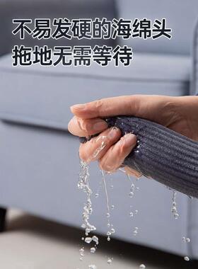 德国海绵拖把免手洗新款家用一拖净卫生间厕所强吸水胶棉拖地神器