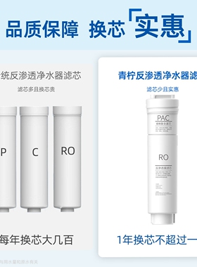 青柠ro反渗透净水器家用直饮机台