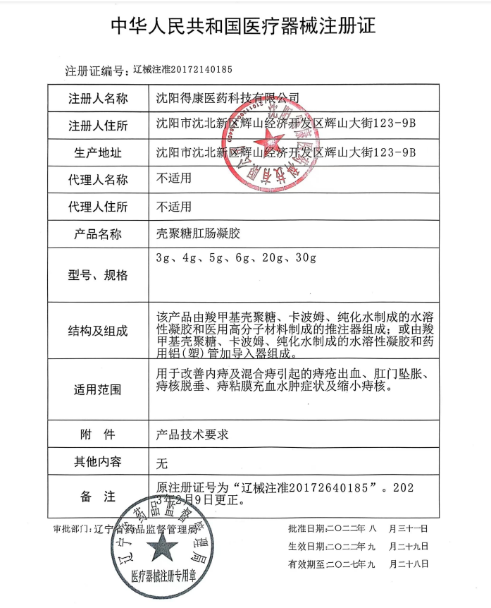 绿伞痔好壳聚糖肛肠凝胶3支改善内痔及混合痔引起的痔疮小痔核-图1