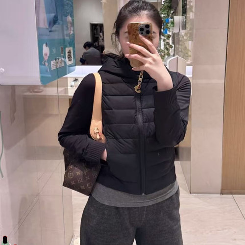 上新~From Down Ad Aroud Jacket羽绒服轻薄修身连帽保暖外套女 - 图0