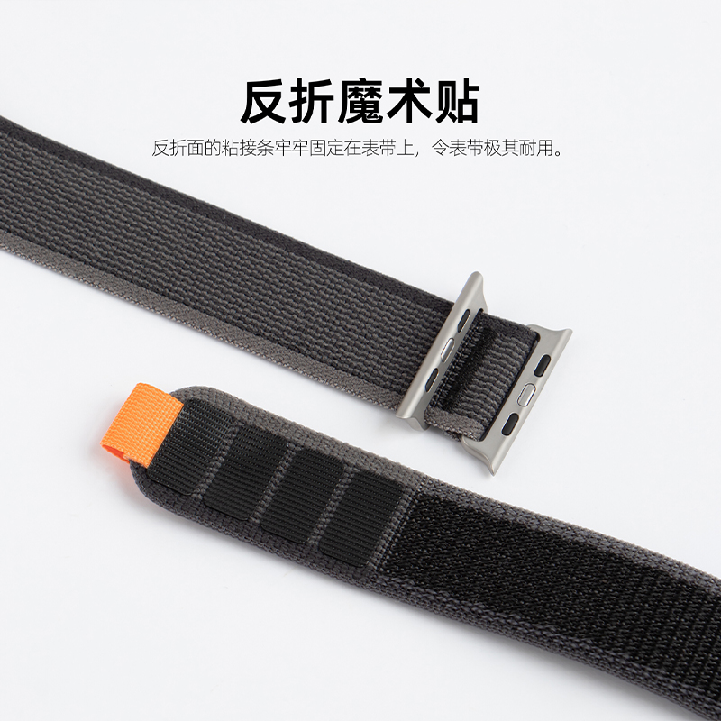 适用苹果手表applewatchS9/S87ultra2野径回环尼龙iwatch6se表带 - 图2