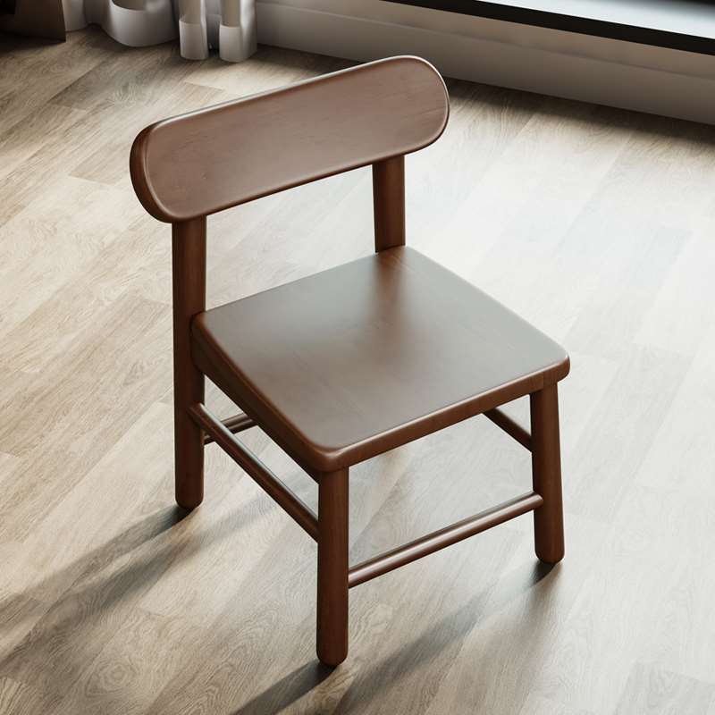 实木小椅子儿童椅子靠背椅餐椅家用写字桌椅学习椅门口换鞋凳座椅 - 图0