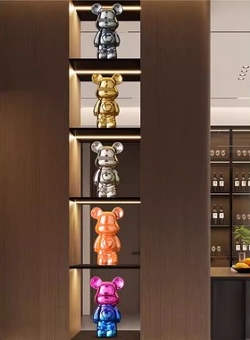 轻奢高档暴力熊客厅电视柜摆件