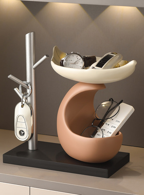 创意中古风放钥匙收纳托盘