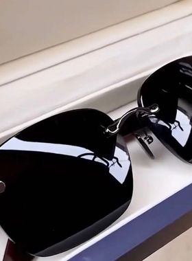 【外贸高货】天然水晶石太阳镜墨镜男高清偏光镜开车钓鱼防紫外线