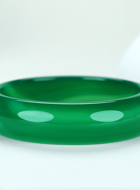 天然绿玛瑙手镯女款玉髓镯子手环