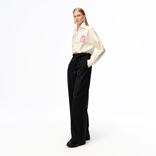 XIAOLI筱李 早秋新品设计师款印花全棉长袖衬衫 - 图2