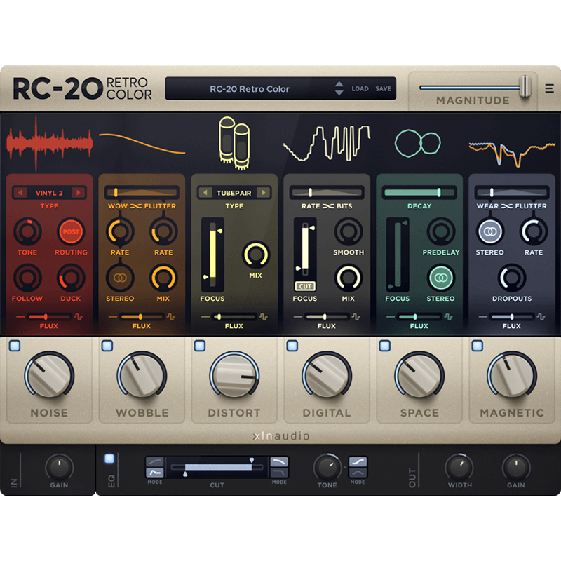 RC-20 Retro Color复古染色磁带饱和LOFI旧唱片插件效果器Win/Mac - 图3